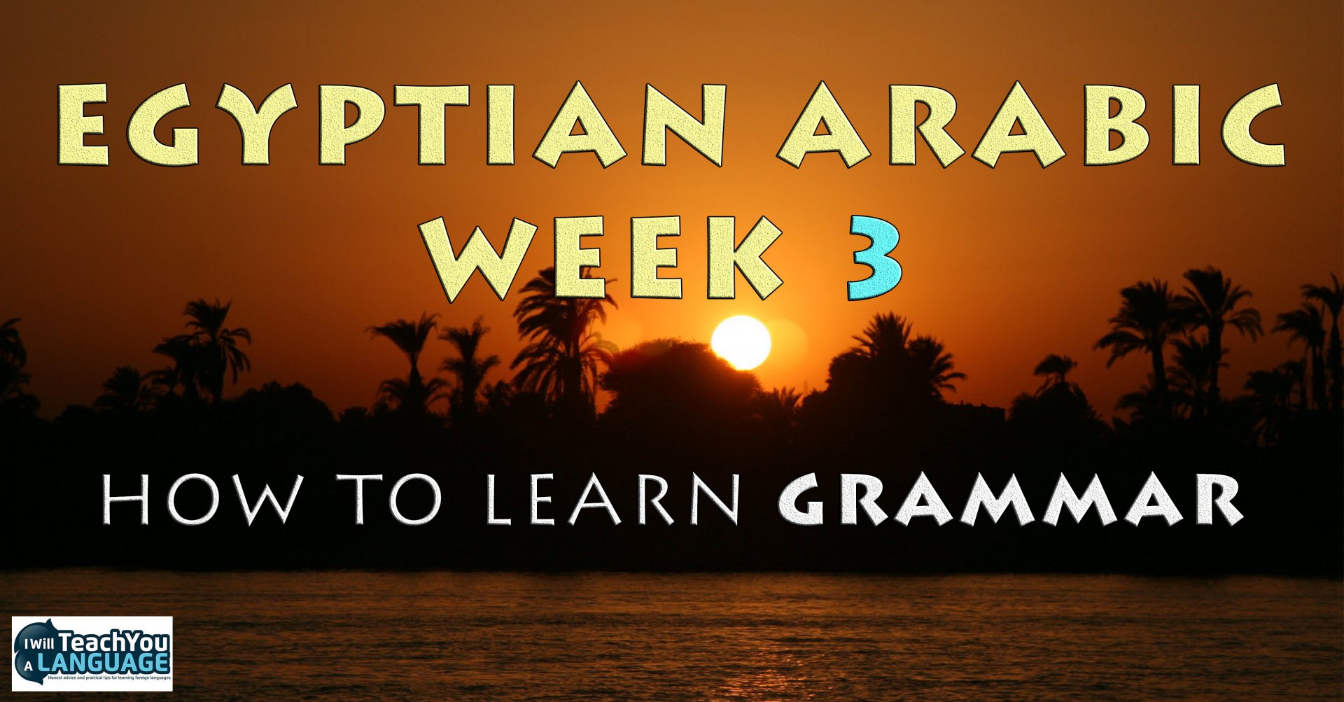 Learning Egyptian Arabic Grammar