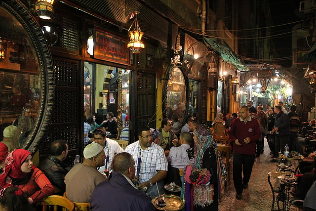 cairo night cafe