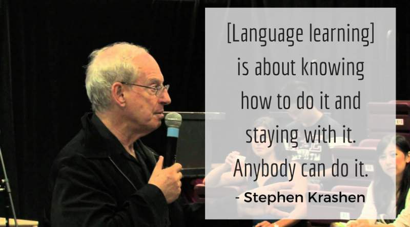 Video  Comprehensible Input - Stephen Krashen is a Genius - Aprendendo  Inglês