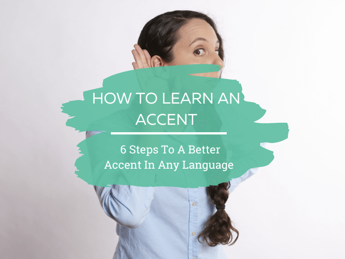 learn to speak with an accent