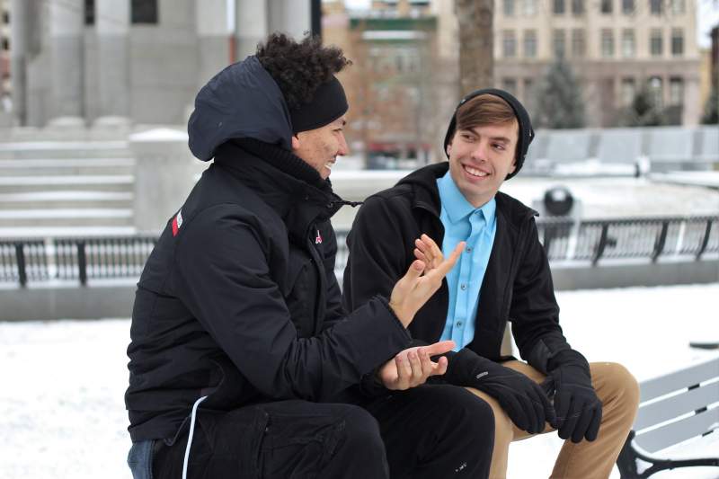 friends talking language immersion