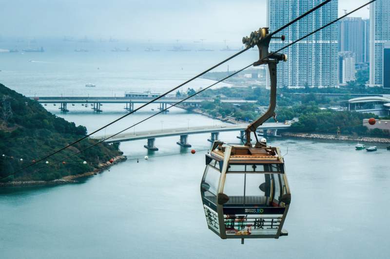 cable car in hong kong