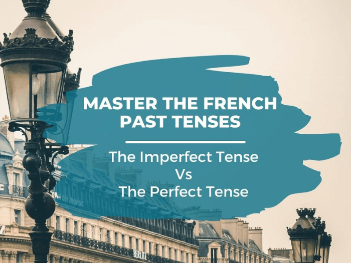 french past tense sentences