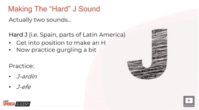 hard Spanish J sound