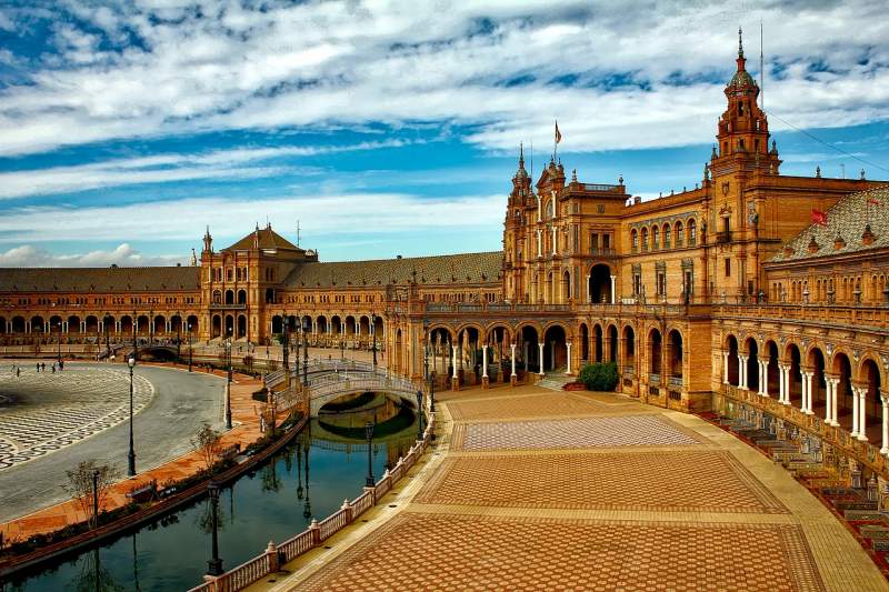 plaza espana in Sevilla