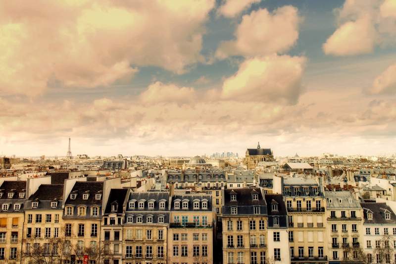 view of Parisian rooftops