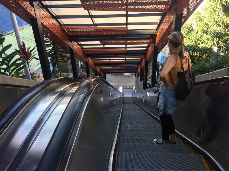 escalator medellin Colombia