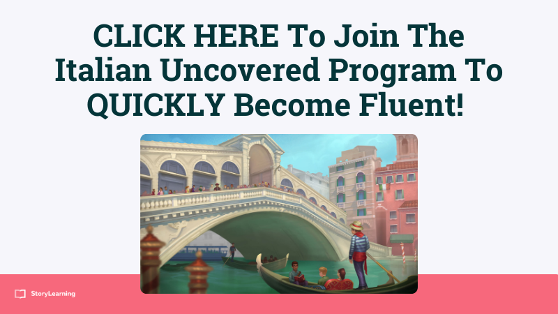 italian uncovered course banner