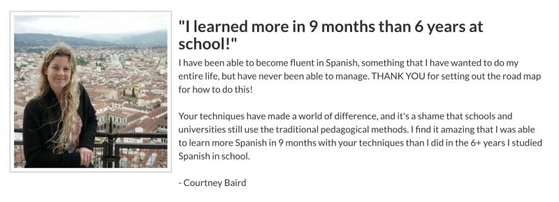 courtney fluent spanish academy