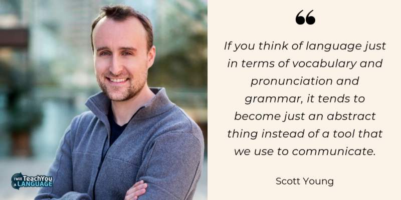 scott young quote about language learning