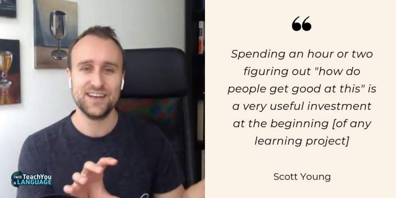 scott young quote researching your learning