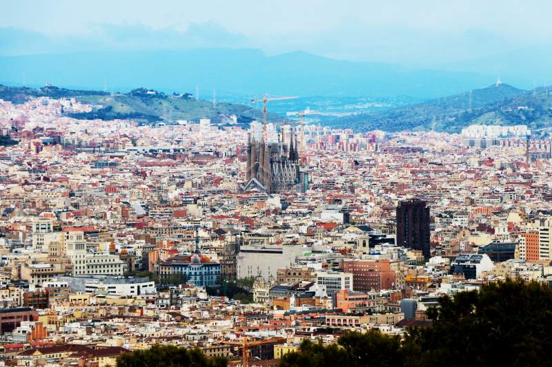 view over Barcelona