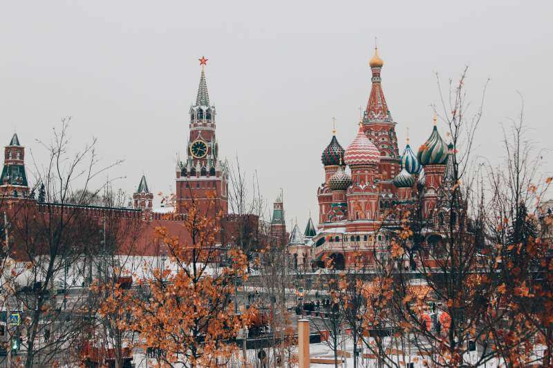 The Kremlin in the snow