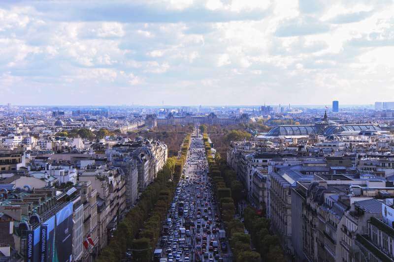 Aerial view of Paris 