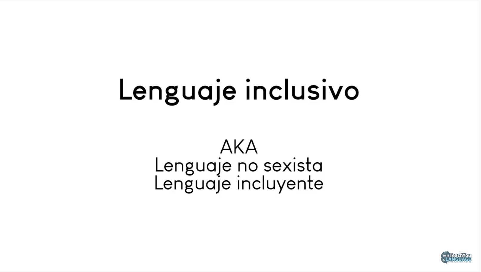 Inclusive Spanish