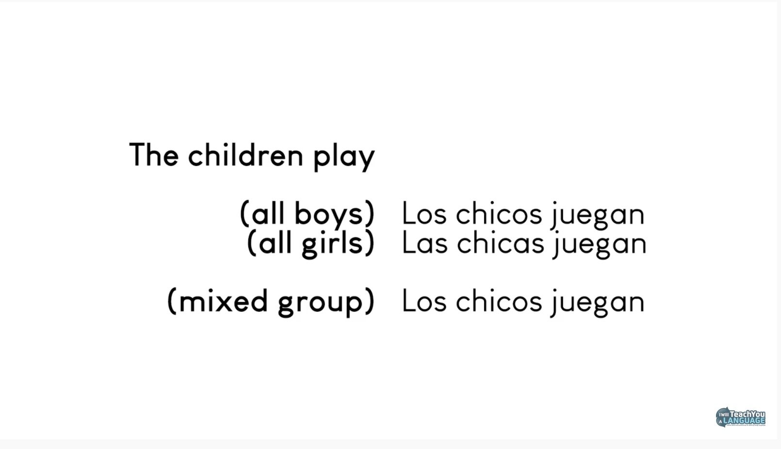 boys and girls inclusive spanish example