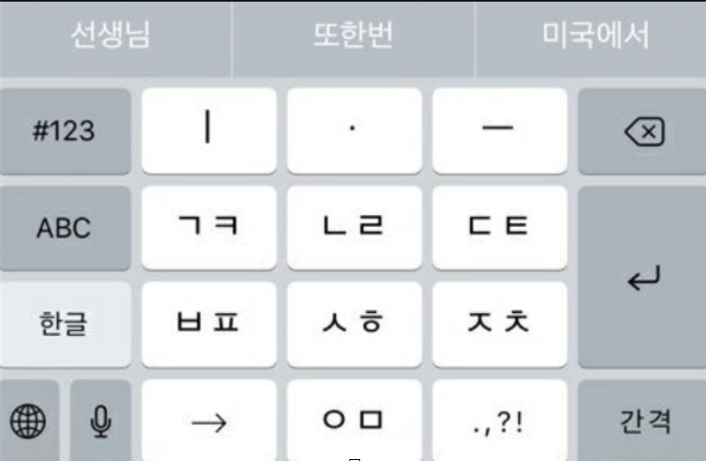 Korean mobile layout