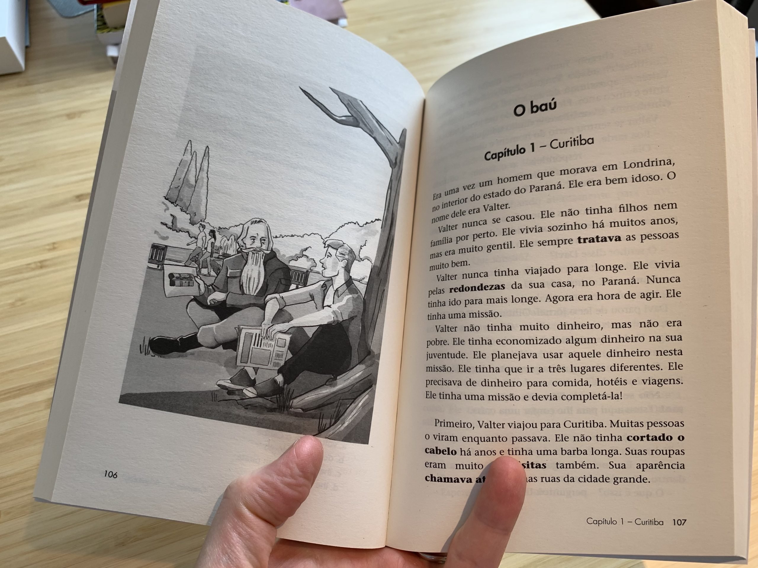 short story in Portuguese inside