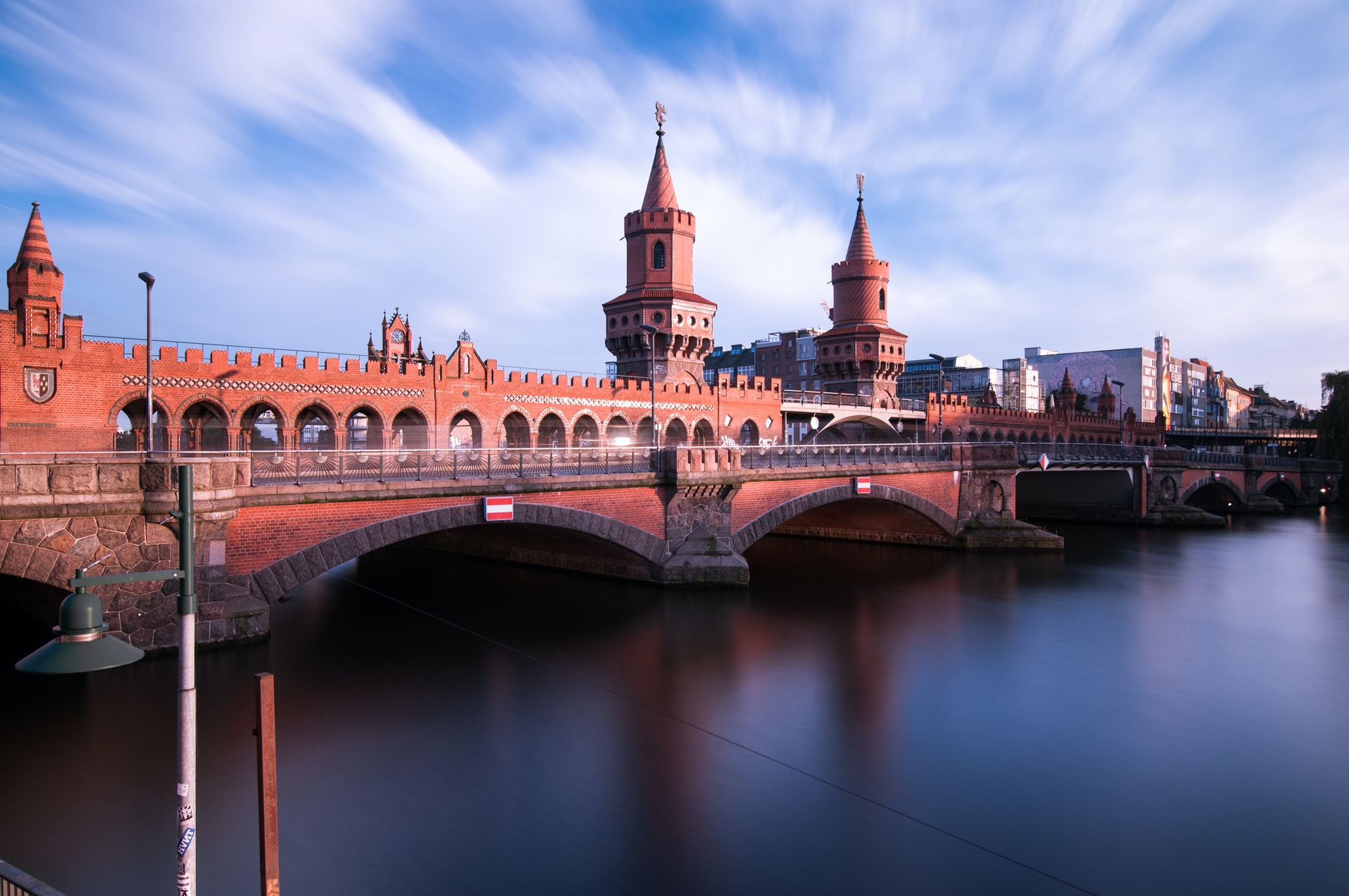 Oberbaumbrücke bridge in Berlin on a sunny day