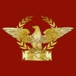 roman empire flag latin