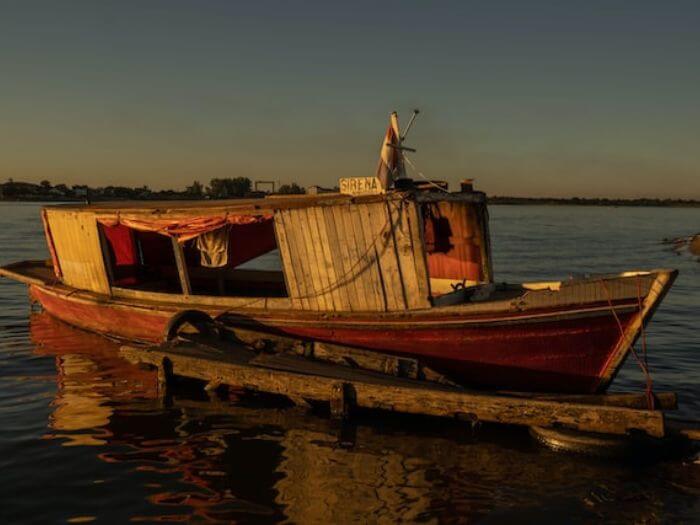 boat on a river paraguay