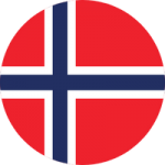 norway flag round