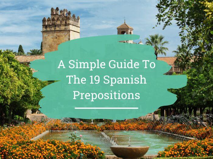 Spanish prepositions