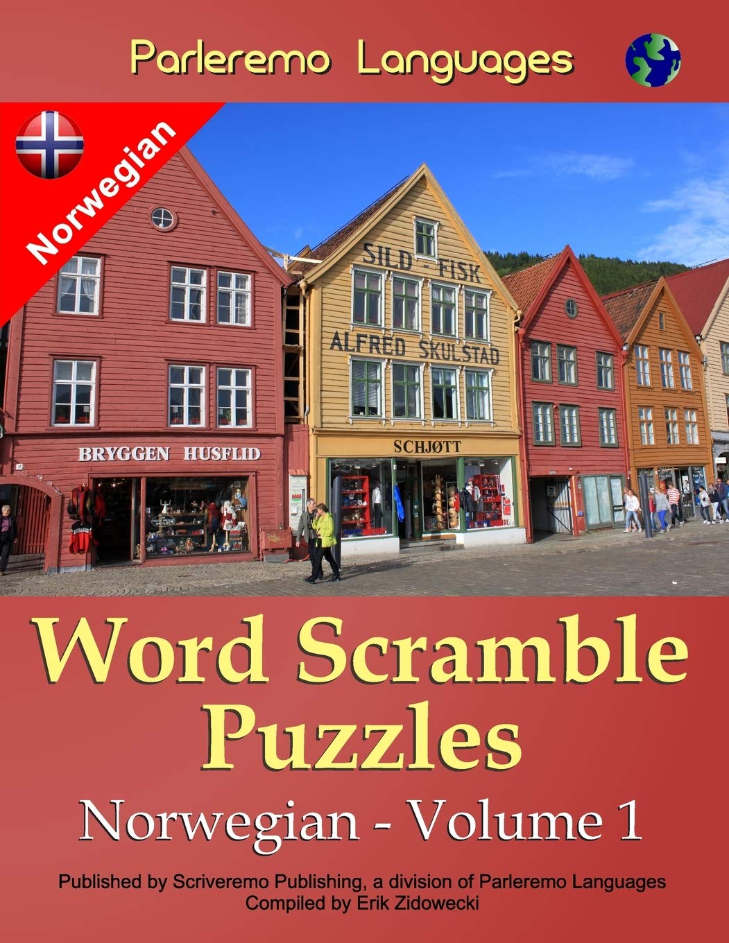 Learn Norwegian books -Word Scramble Puzzles Norwegian - Volume 1