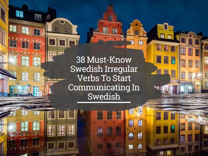 Swedish irregular verbs