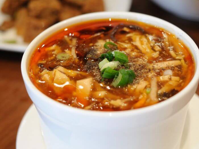 Hot and sour Chinese soup