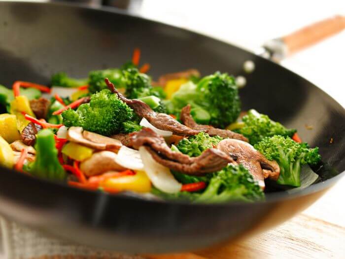 Stir-fried meat and vegetables