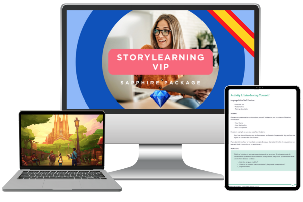 storylearning vip spanish coaching sapphire package