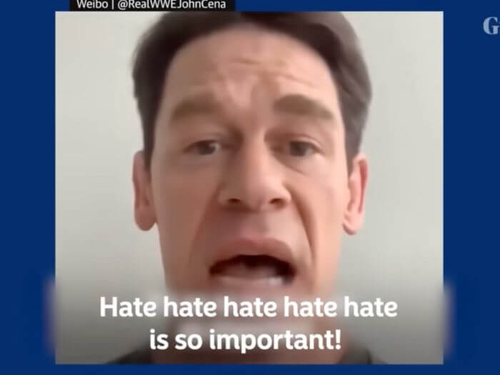 John Cena Chinese apology