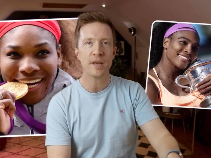 serena williams speaks french