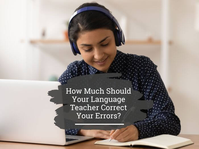 error correction in language learning