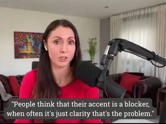 Anna Tyrie accent vs clarity 