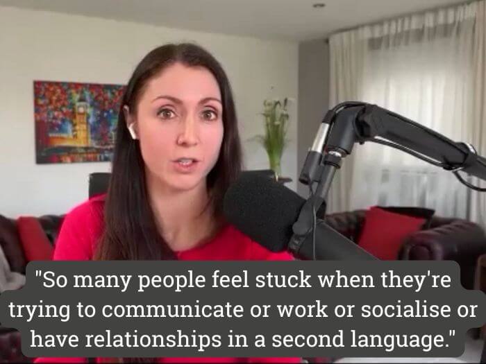Anna Tyrie feeling stuck in a second language 