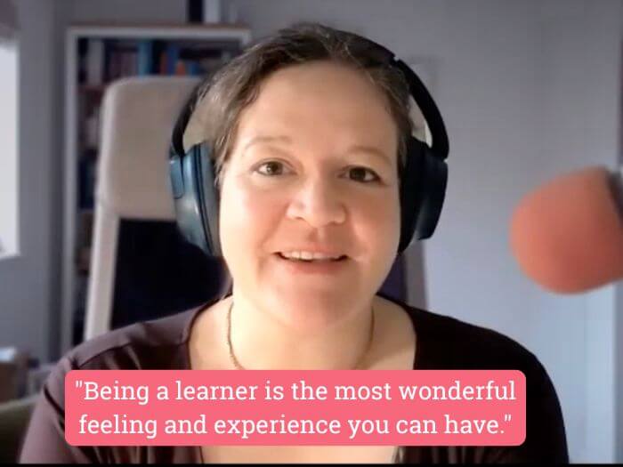 Kerstin Cable being a learner
