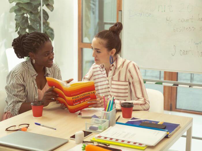 learn a language with a partner 