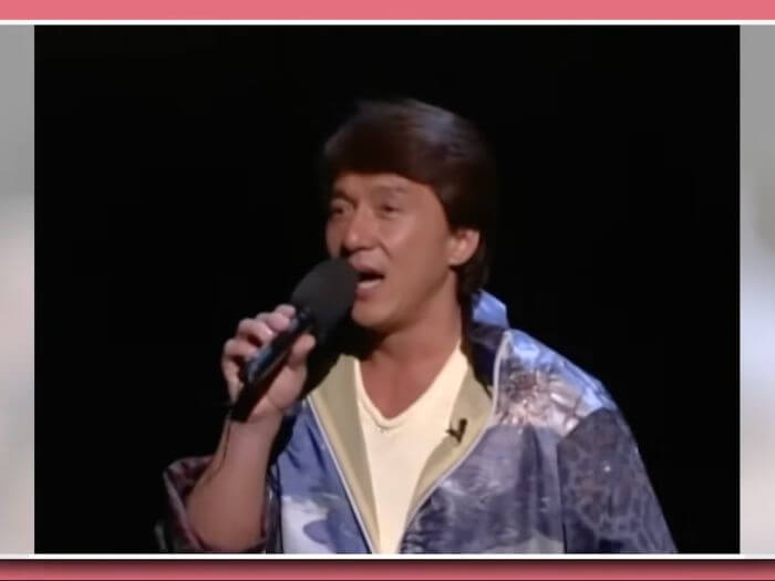 Jackie Chan singing in English 