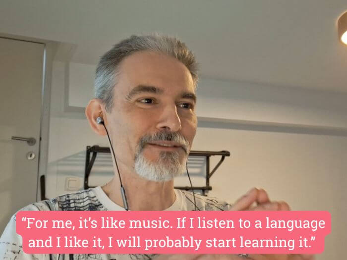 Stefano Suigo language is like music