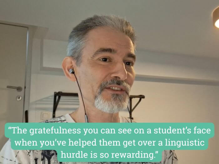 Stefano Suigo on tutoring students 