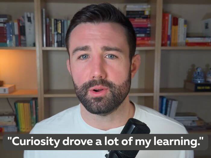 Dave Pinto quote curiosity drove learning