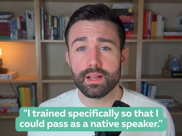 Dave Pinto quote trained to pass as a native 