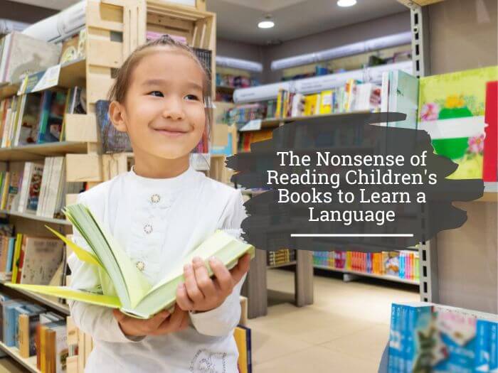 reading children's books to learn a new language