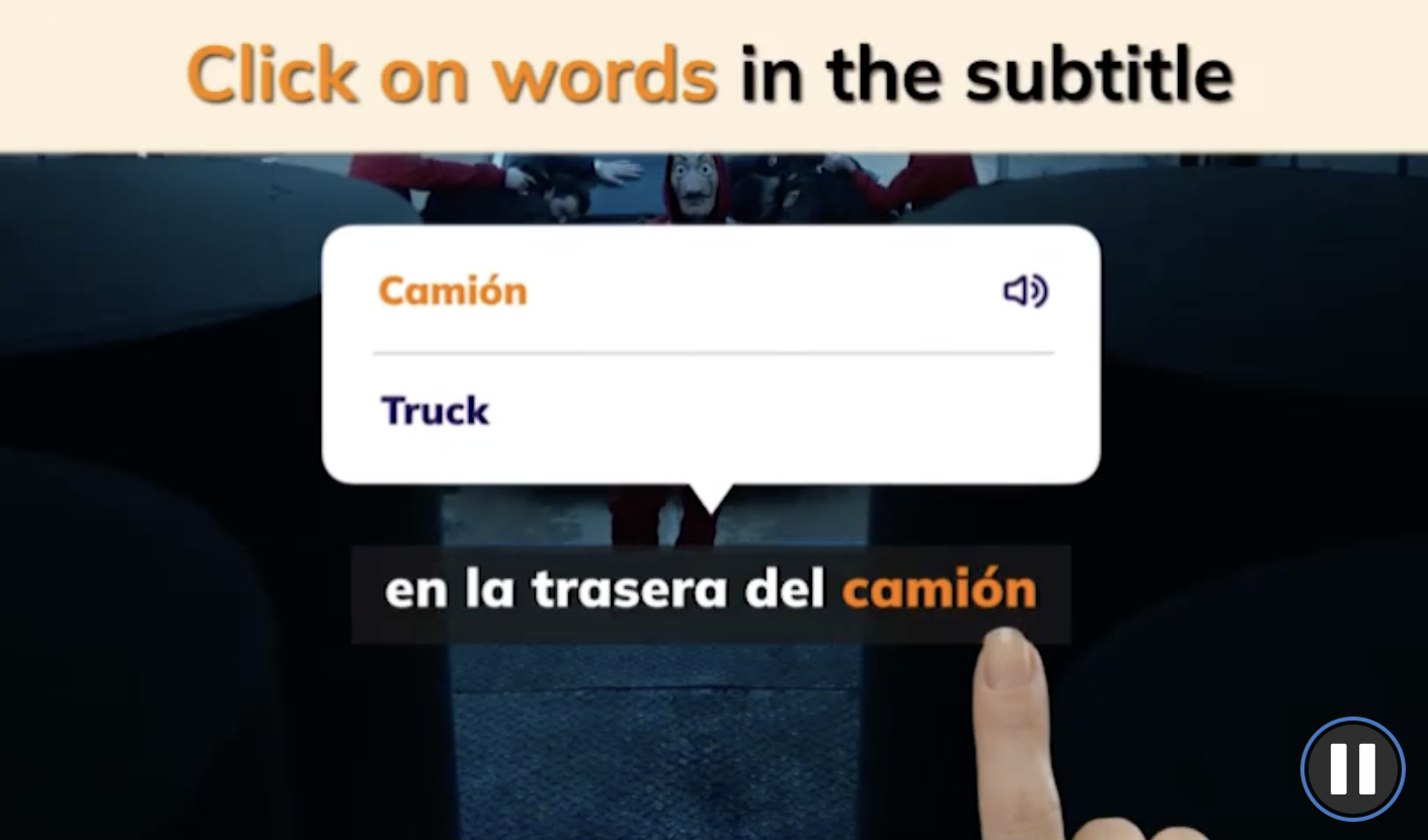 Lingopie clickable translations Lingopie clickable translations