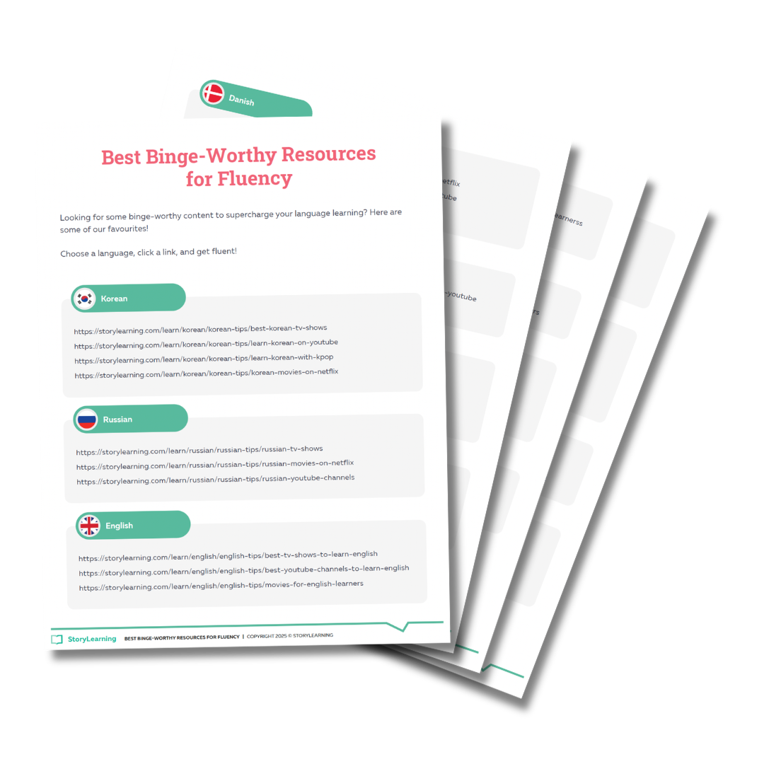 StoryLearning's Best Binge-Worthy Resources for Fluency guide